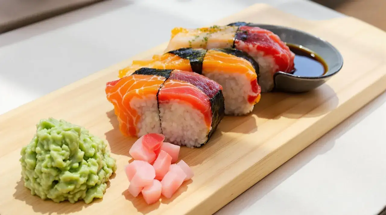świeże warzywa do sushi ogórek awokado marynowana rzodkiew