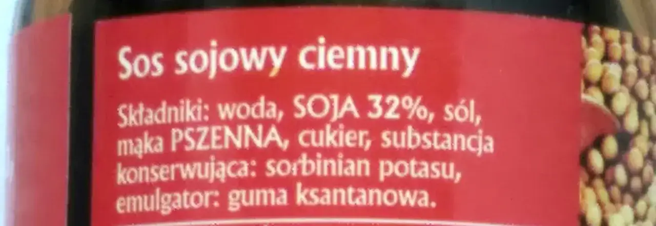 składniki sosu sojowego