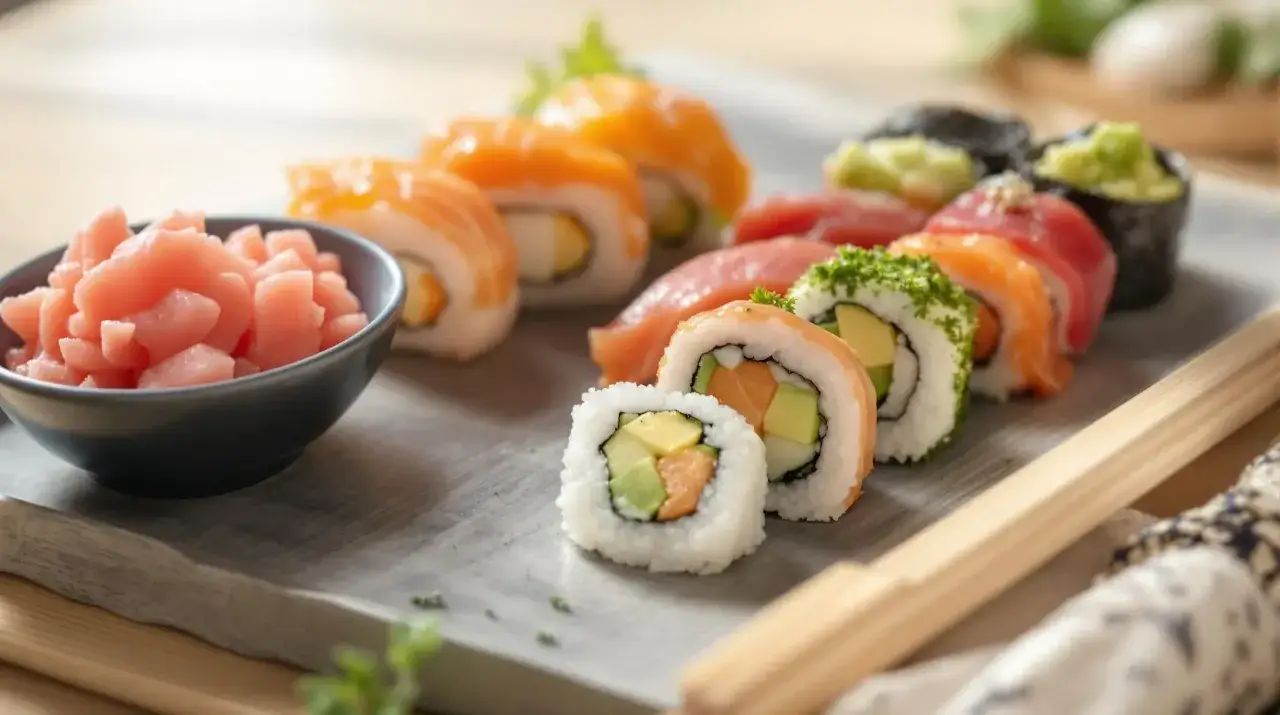 kreatywne dodatki do sushi serek tamago sezam